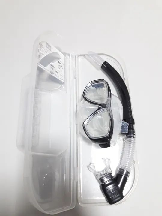 Kit Máscara de Mergulho + Snorkel + Nadadeiras Sea Sub 35-37 - Foto 2