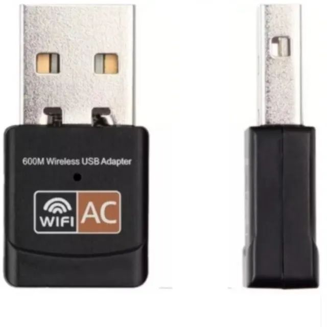 Usb Wifi Adaptador 5ghz 600mbps Wireless 5g Ac Receptor - Foto 2
