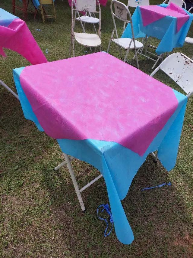 Toalhas para cha revelacao 