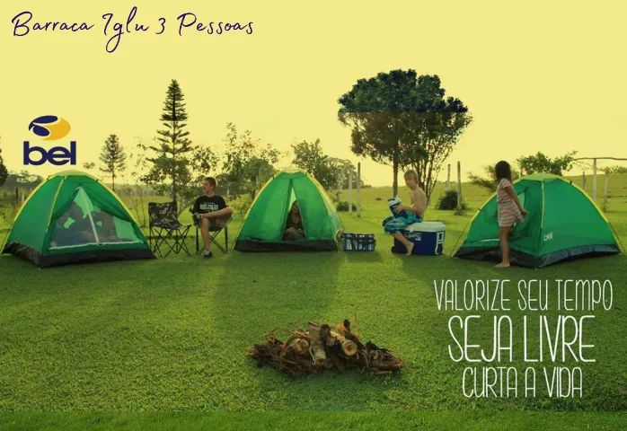 BARRACA IGLU GRANDE 3 PESSOAS C/ TELA MOSQUETEIRO BELFIX - Foto 4