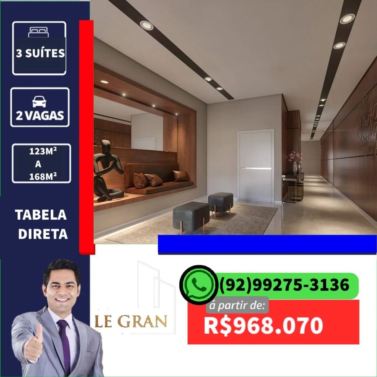 Legran Ponta Negra 123 M² - Foto 3