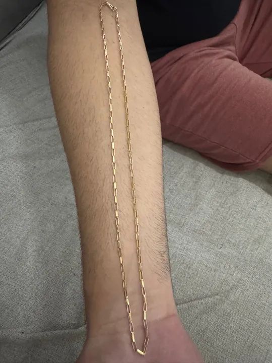 Colar de ouro 18k, 60 cm - Foto 3