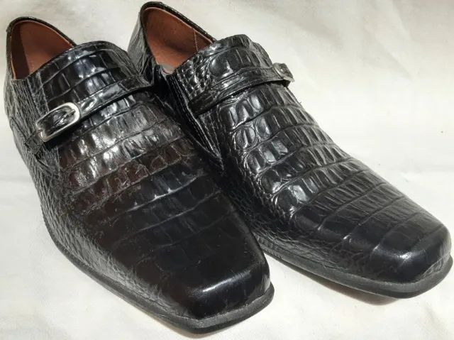 Sapato em Couro Verniz Legítimo Croco / Jacaré - Direto da Fábrica