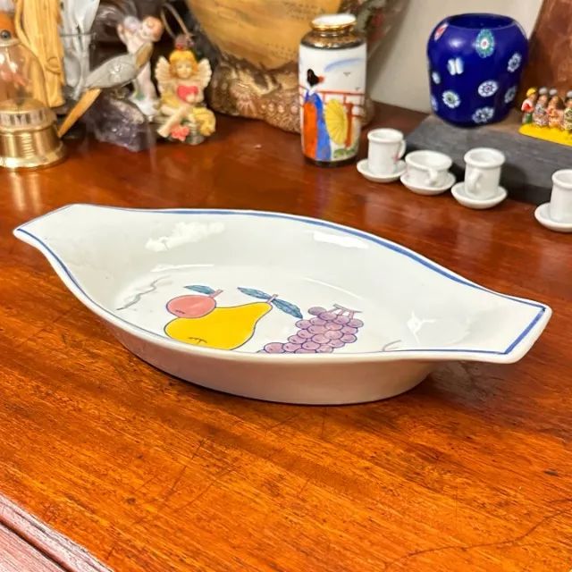 Pequena travessa delicadamente pintada à mão - Foto 3