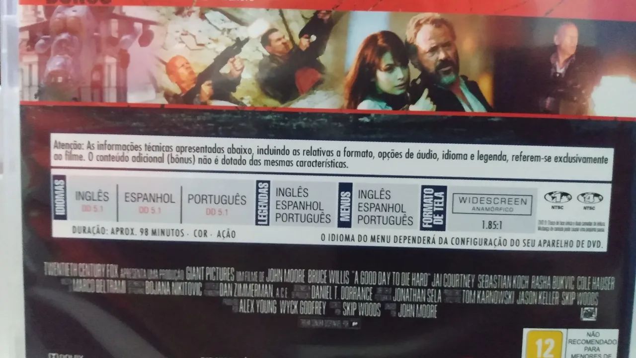 DVD original Duro de matar 5 estado de novo.  - Foto 4
