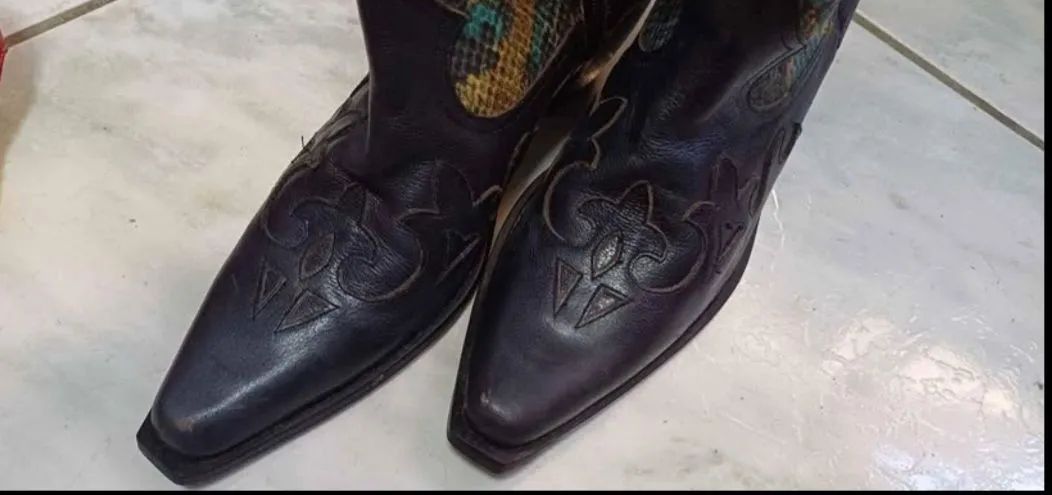 Botas Country Cobra Couro Legítimo - Foto 3