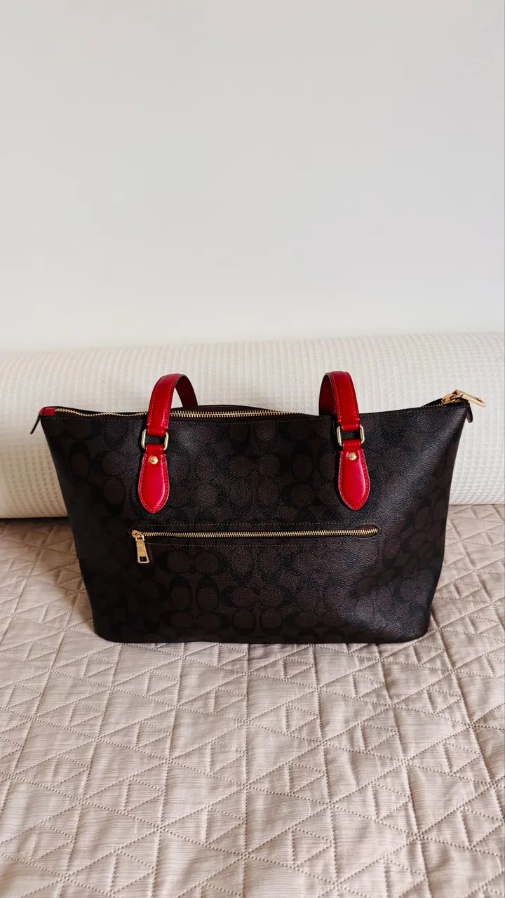 Bolsa Coach em couro - Foto 2