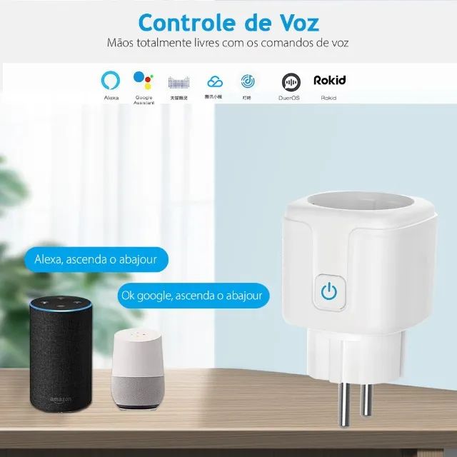 Tomada Inteligente Smart Wifi Google Home Alexa Tuya - Foto 2
