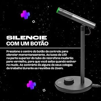 Microfone Condensador Quantum Stream Talk JBL Preto Original Loja Física Garantia Nota - Foto 3