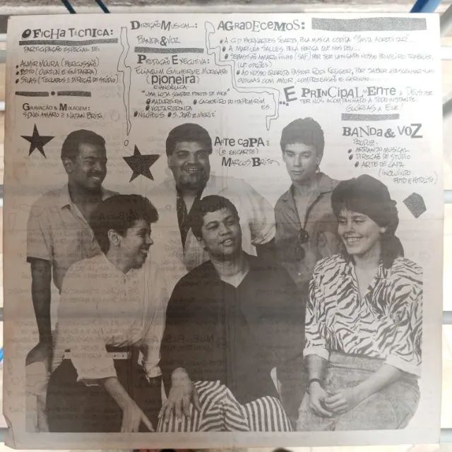 LP - Disco de Vinil - Banda & Voz - A Paz é Possível - 1987 - Foto 4