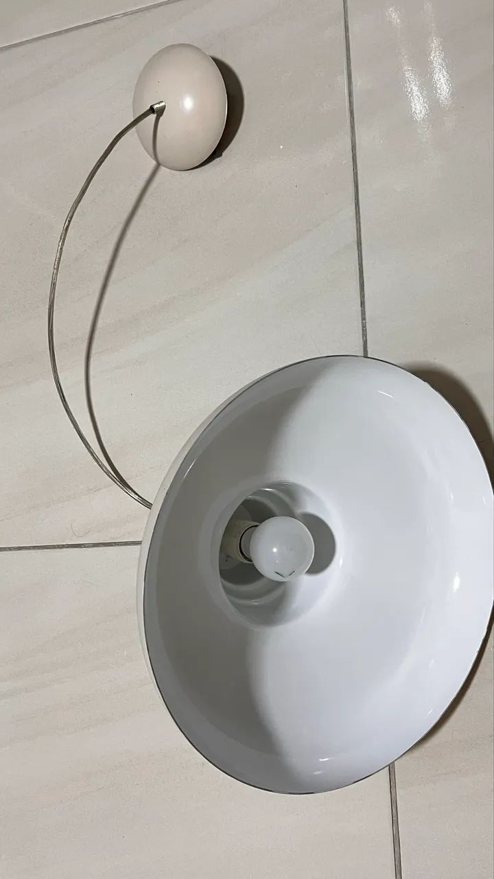 Lustre cúpulas  bege - Foto 4