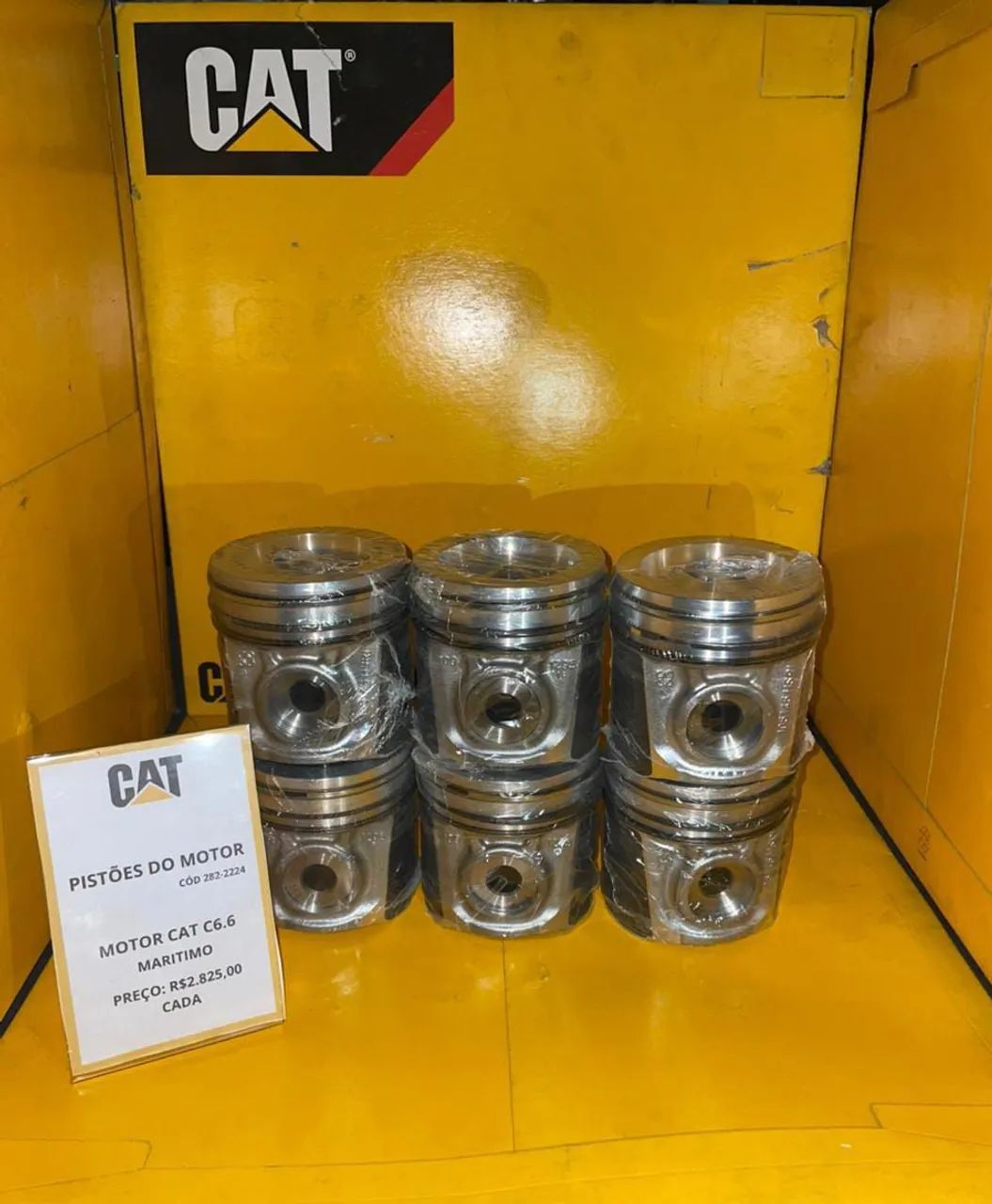 Kit de Pistões com aneis para o motor Caterpillar C6.6