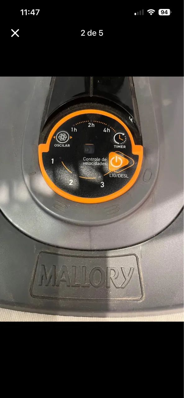 Ventilador Mallory Neo Air 15 - Controle Remoto e Timer (220V) - Foto 2
