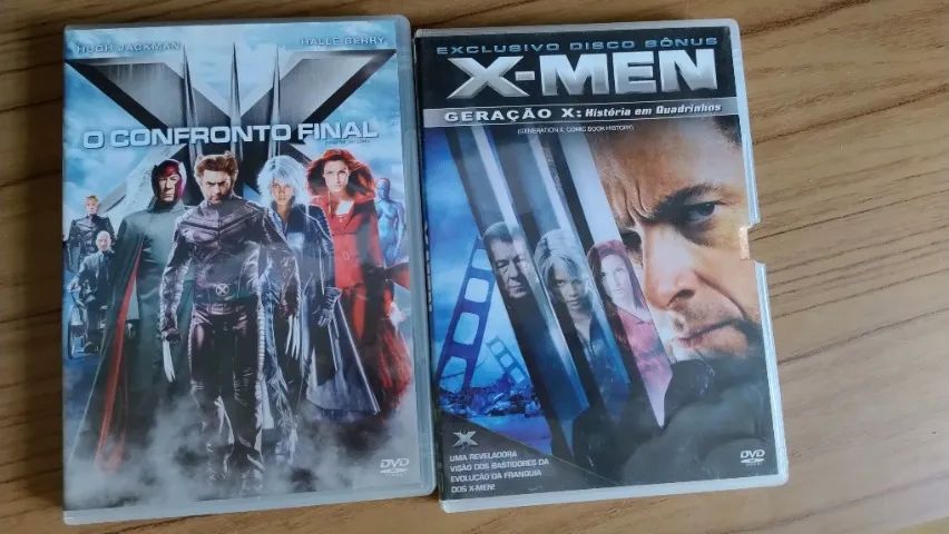 Box Dvds X-Men 1,5 e 2 e mais DVDs O Confronto Final e Geração X