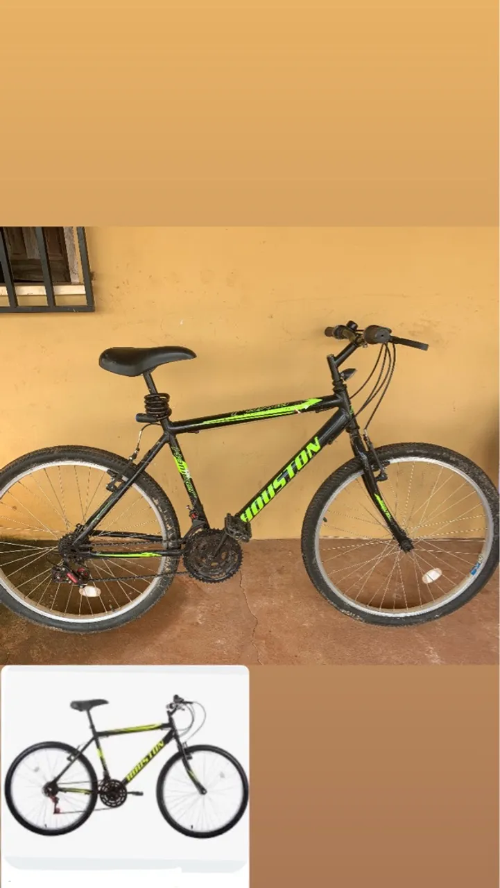 Bicicleta Houston - Preta e Verde