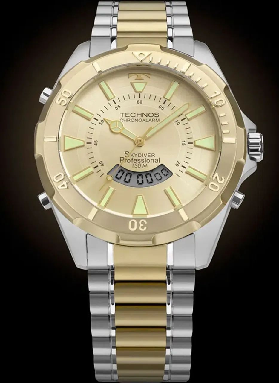 Relógio Bicolor Masculino Technos Skydiver WT205GB/1X - Foto 4