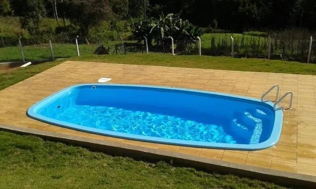 Piscina de fibra 8,0 x 4,0 x 1,40m - Nova de fábrica - Leia a Descrição - Foto 4
