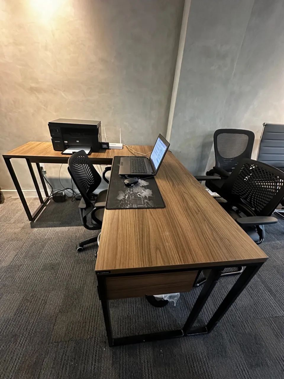 Mesa de Escritório em L com Gaveteiro - LOJA IKONMIXOFFICE  - Foto 5