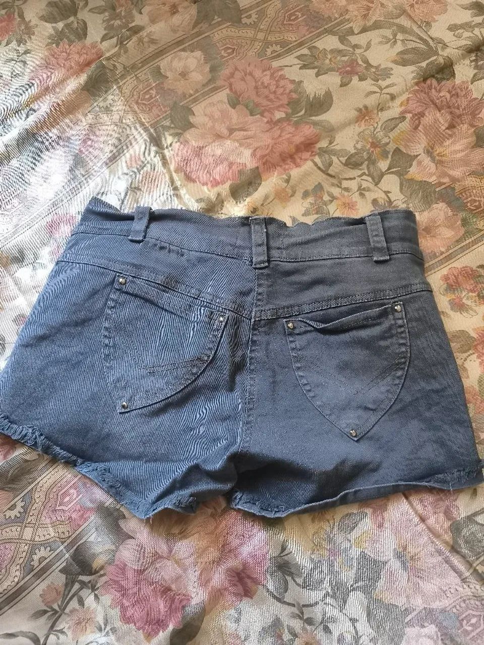 Short jeans cinza tamanho 40  - Foto 2