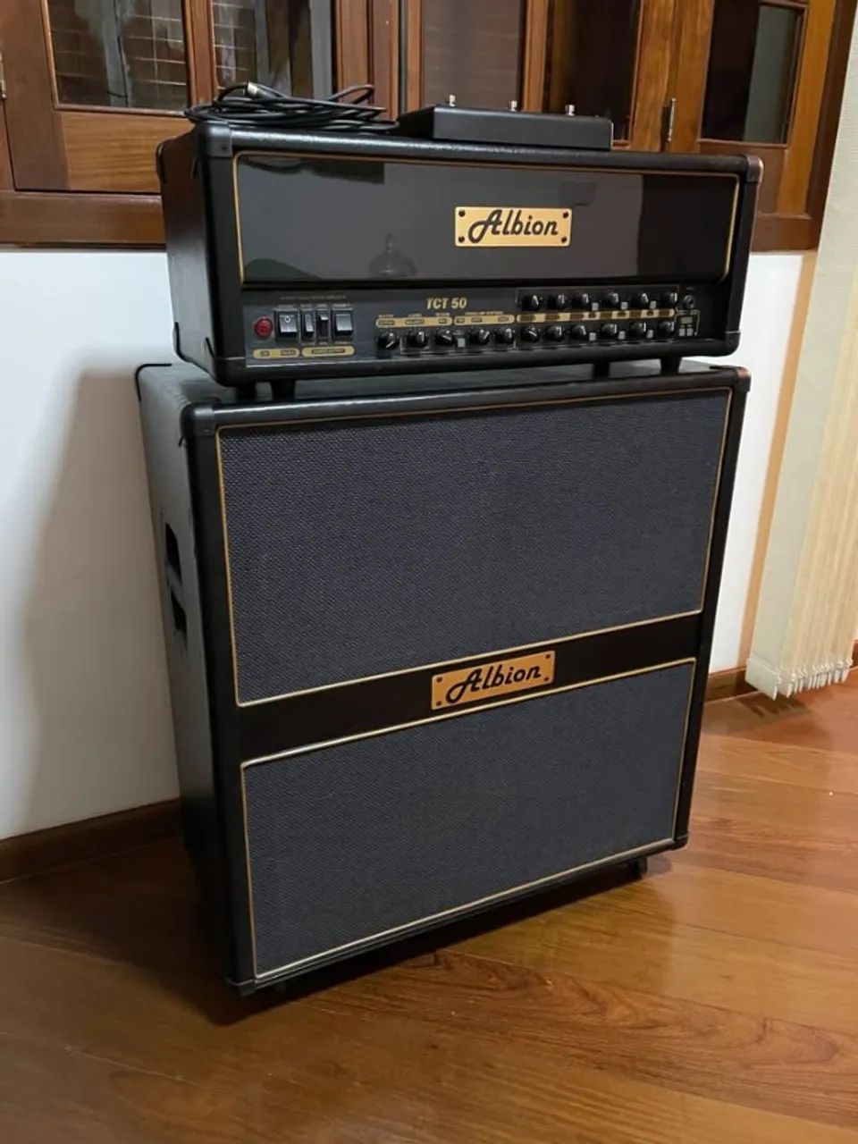 Amplicador Albion TCT50 + Caixa Albion 4X12 - Super Conserva, raridade!! - Foto 3