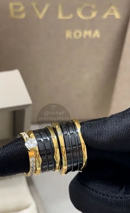 Anel aliança bvlgari ceramica black unidade - Foto 4