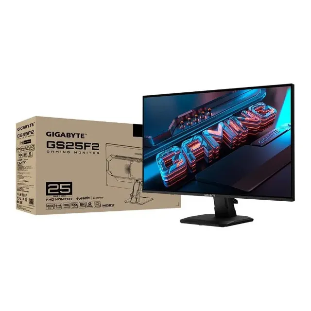 Monitor Gigabyte 25" FHD, 200Hz, 1ms, IPS, 120% sRGB, HDR, FreeSync, Novo, Lacrado