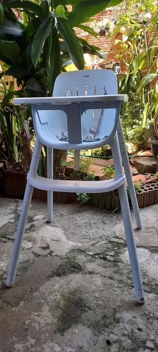 Cadeira De Alimentação Bebê Poke Cor Baby Blue Burigotto - Foto 5