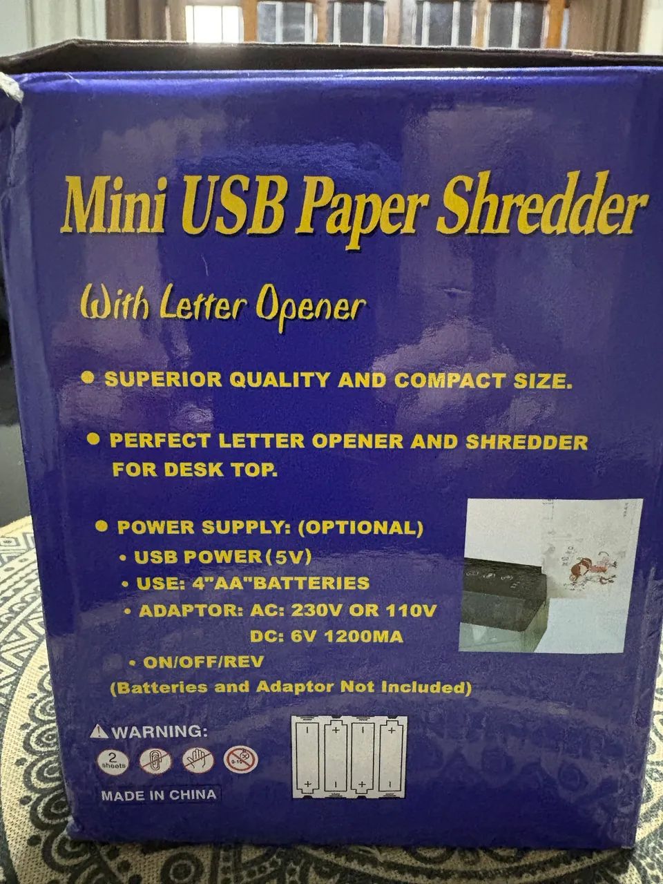 Mini Fragmentadora de Papel USB416602648646133763