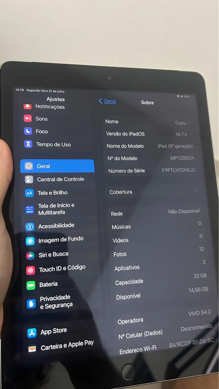 iPad 5ª Geração 32GB