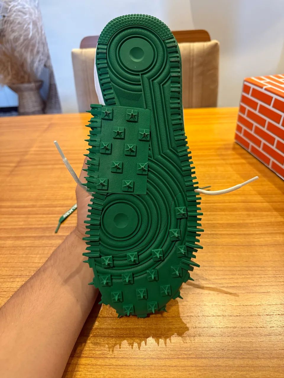 Mid Air Force Off White Verdes Nike Air Force Off White Verde Outlet - Main Image