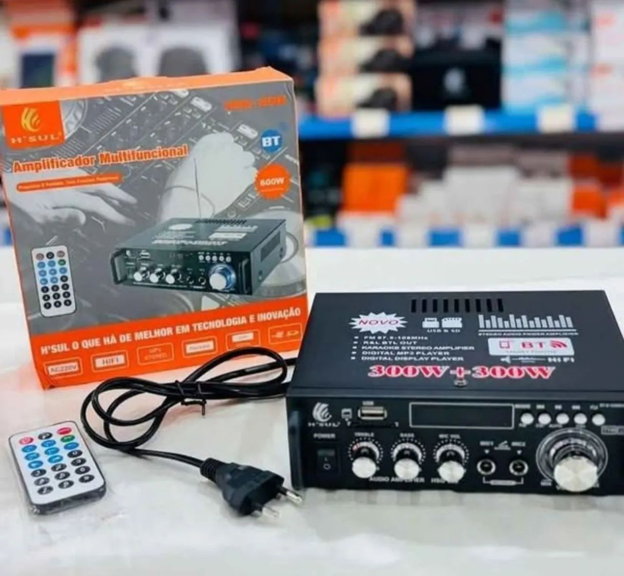 Amplificador bluetooth 600w 