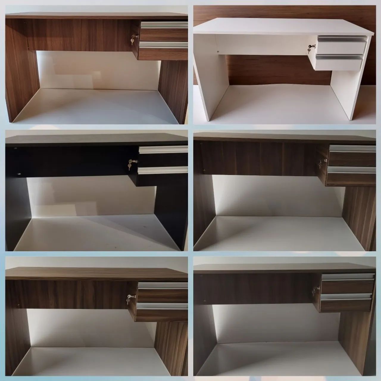 Mesas de escritório 100% MDF 18mm,  cores diferentes novas valor unitário r$550 à