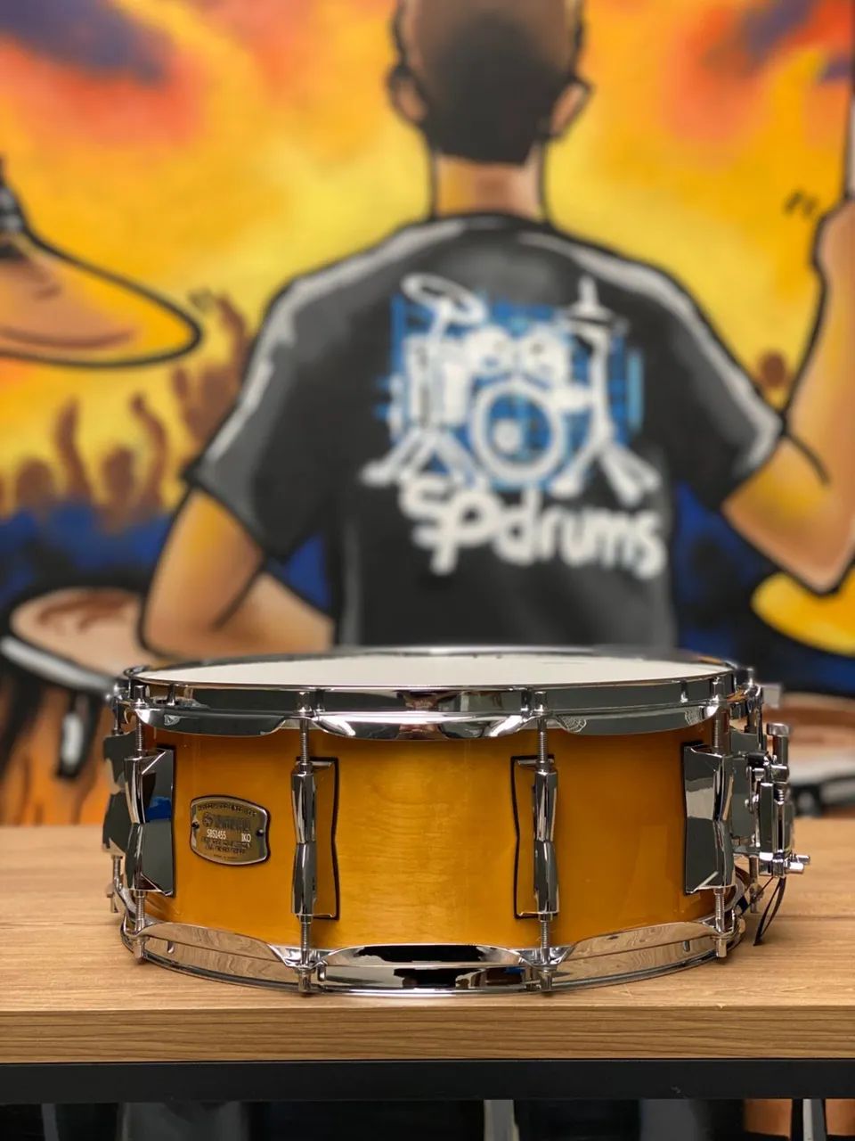 Caixa Yamaha Stage Custom Natural Lacquer 14x5,5 - Foto 3
