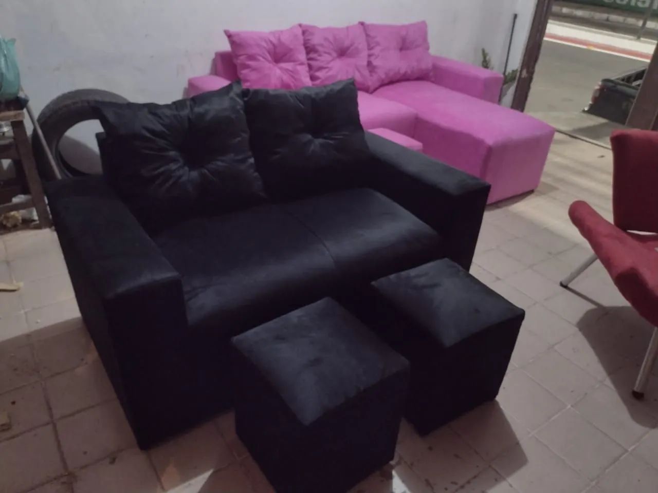 De dois lugar com um puf 445 - Foto 3
