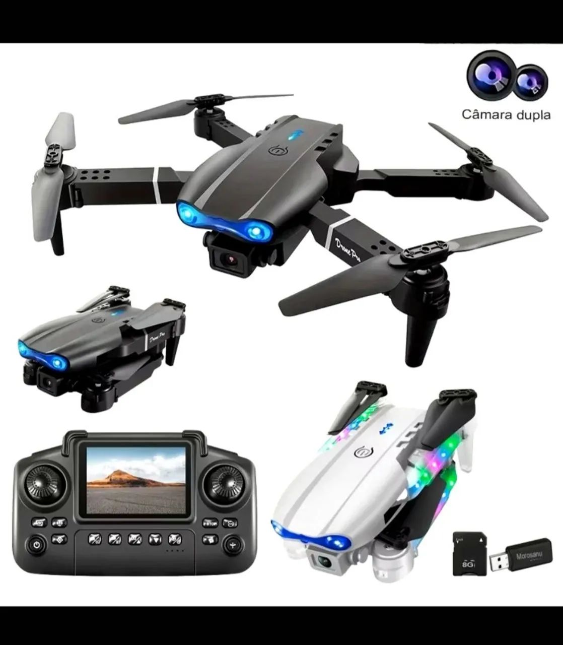 Drone com Câmera e Controle Remoto - Novo! - Foto 2