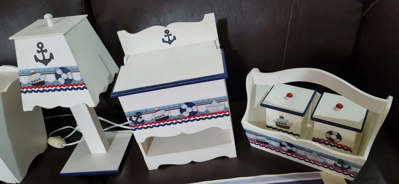 Kit Higiene Marinheiro MDF - Foto 5