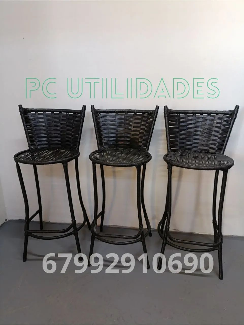 Banquetas alta em junco sintético  - Foto 3