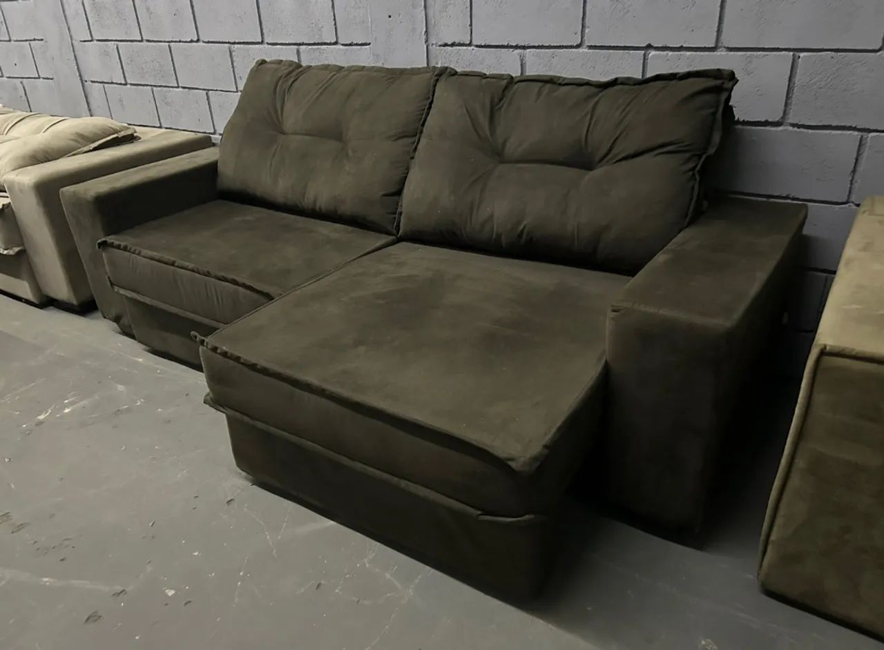 Sofá Retrátil e Reclinável 2.30m NOVO ( Direto da Fábrica )  - Foto 2