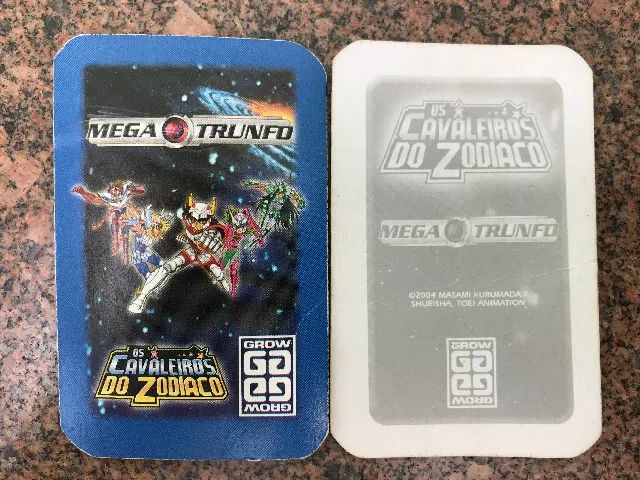 Mega Trunfo Cavaleiros do Zodíaco - marca Grow ano 2004 - Foto 3
