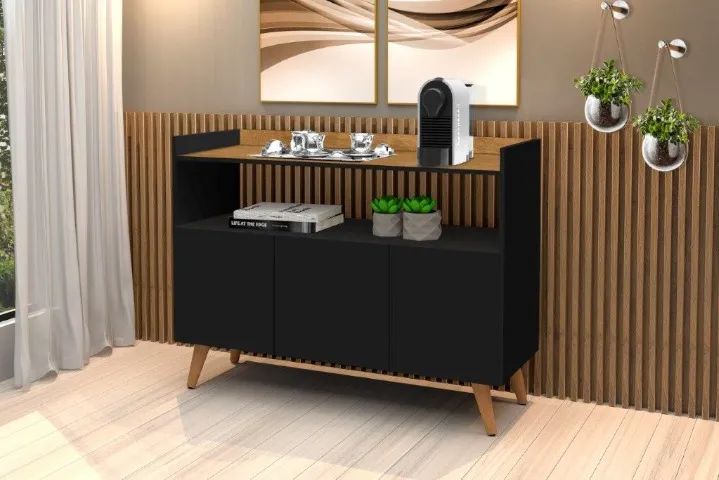 Buffet Balcão MAG 3 Portas Retrô ! Frete + Montagem Grátis. - Foto 6