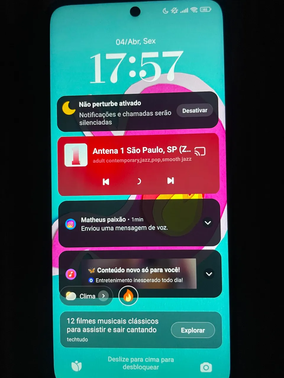 Funciona perfeitamente celular só pegar e usar