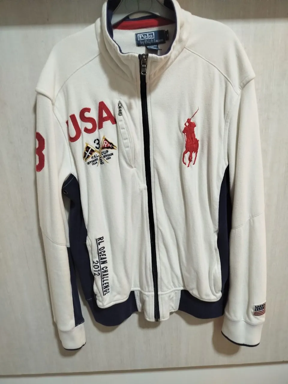Jaqueta Polo Ralph Lauren USA Ocean Challenge 2012<br>