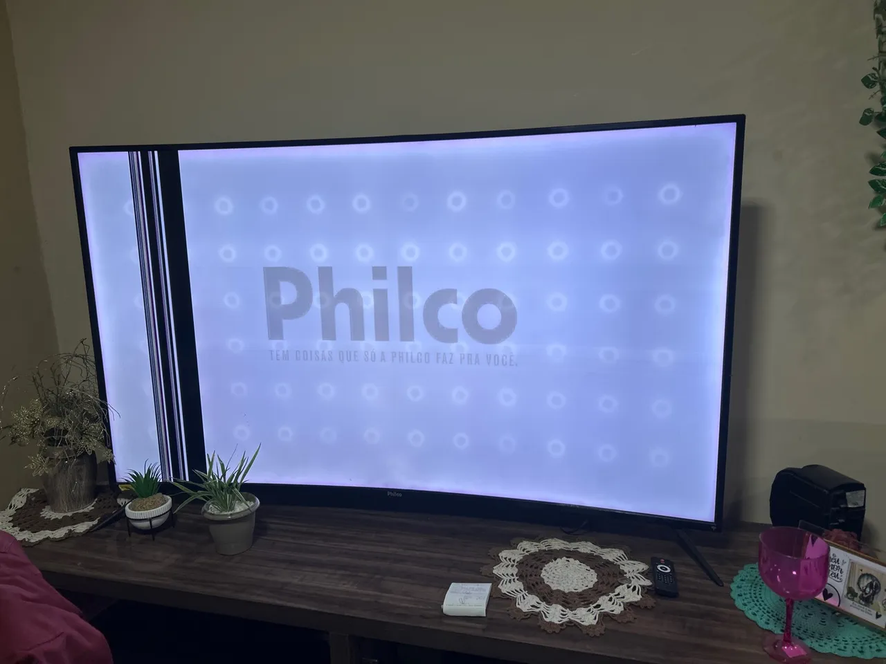 TV Philco com defeito na tela