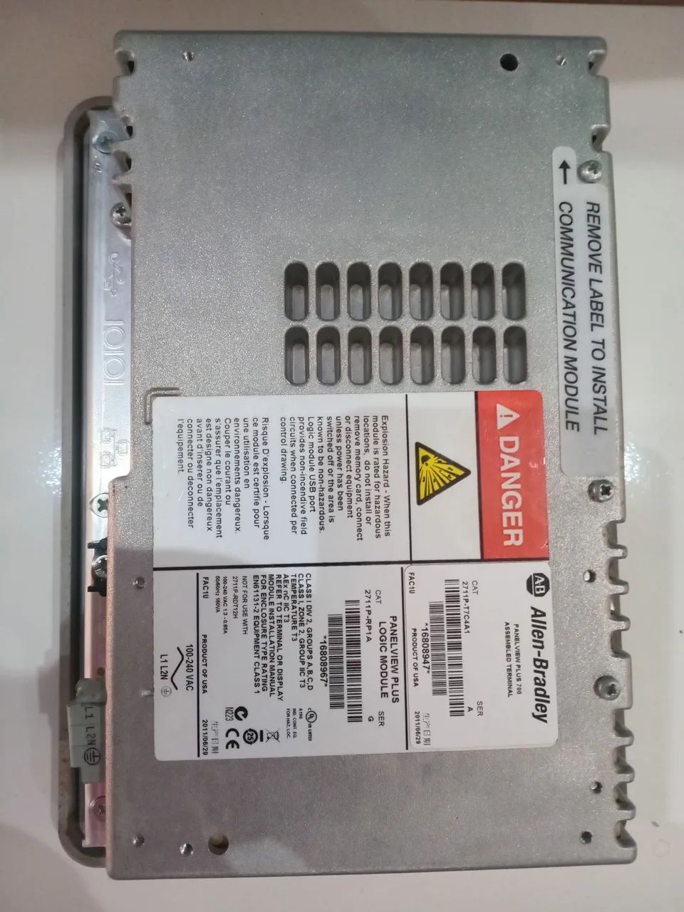 IHM Panel view plus logic Module 700 CAT 2711P-RP1A - Foto 2