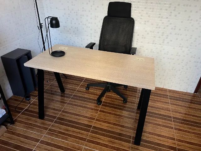 Mesa de escritório Home Office Cavalete Riccó 120x60 cm - Foto 2