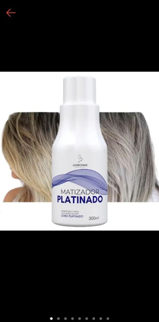 Matizador Platinado Louromax 300ml - Foto 2