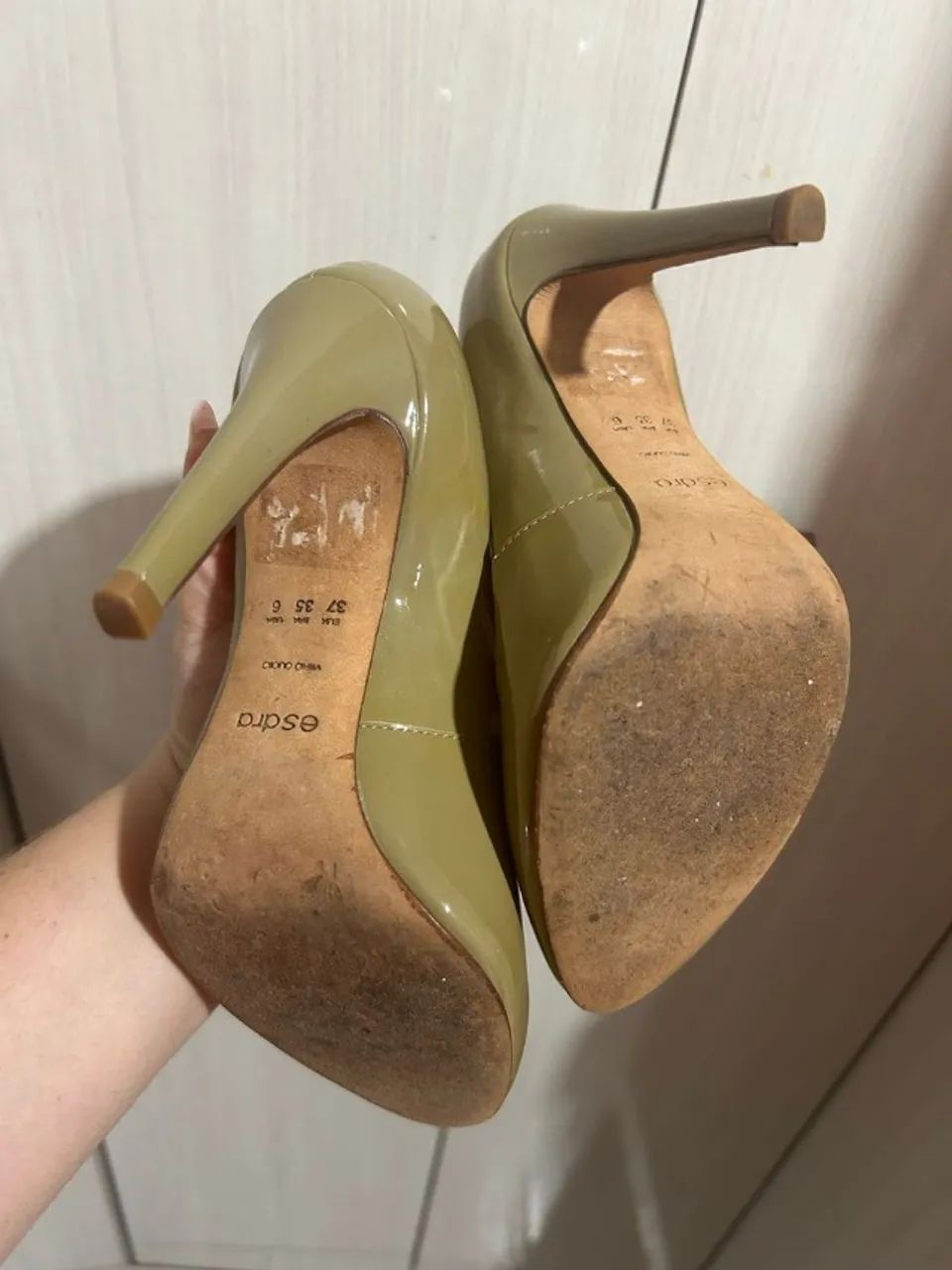 sapato scarpin esdra tam 34 verde - Foto 3