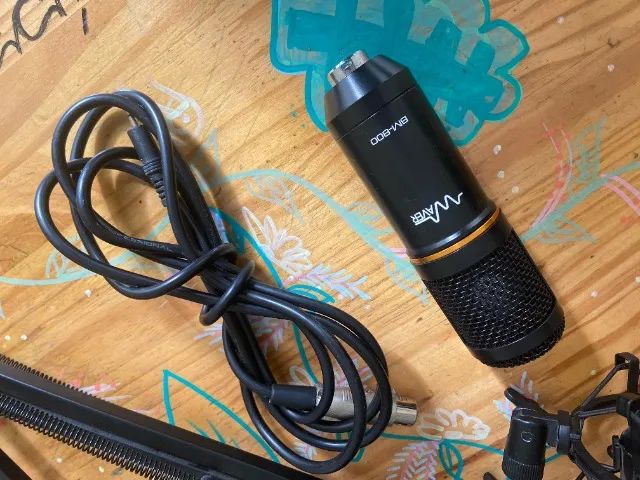 Microfone Podcast Gamer Condensador Bm-800 Original - Foto 2