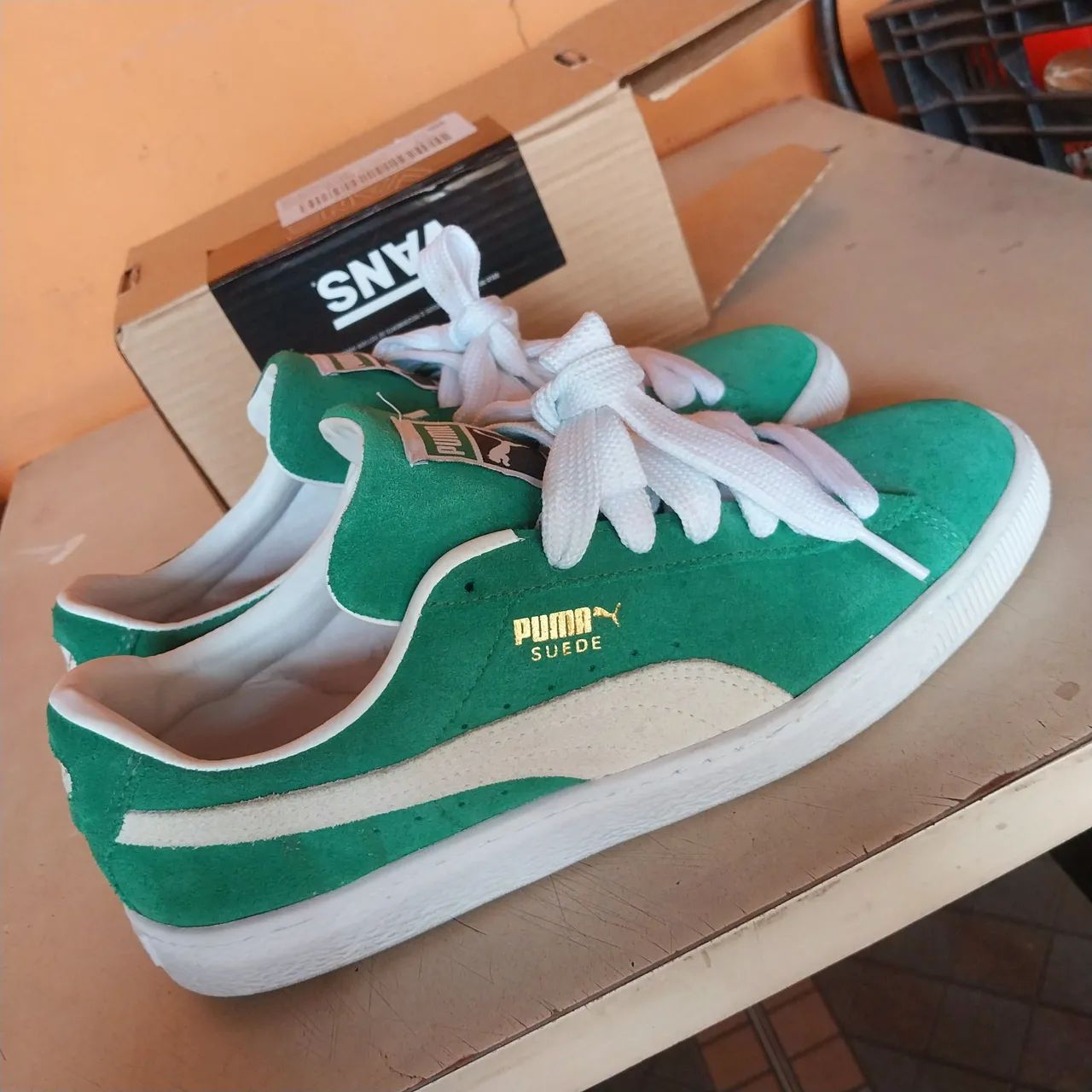 Puma suede verde original novíssimo  - Foto 4