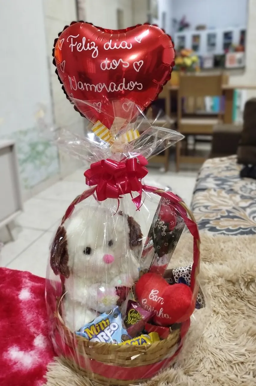 Cesta de Presente Dia dos Namorados - entrega grátis
